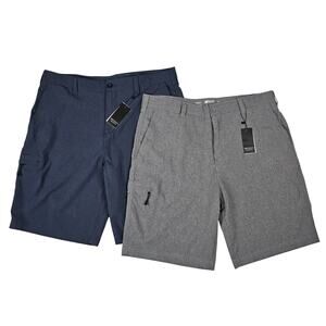 Lot of 2 Amphibian Shorts Mens 36 In and Out of the Water Blue & Gray Lightweigt